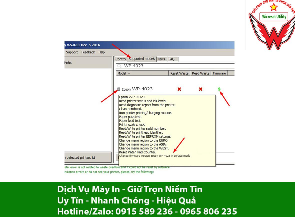 Key Firmware May In Epson WP-4023 Step 1